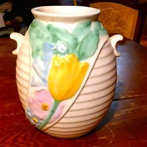 Weller Large Floral Pottery Vase"Vintage"